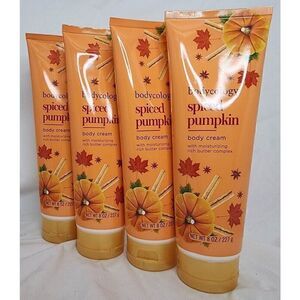 Bodycology Spiced Pumpkin Moisturizing Body Cream 8 Oz- 4 Pack